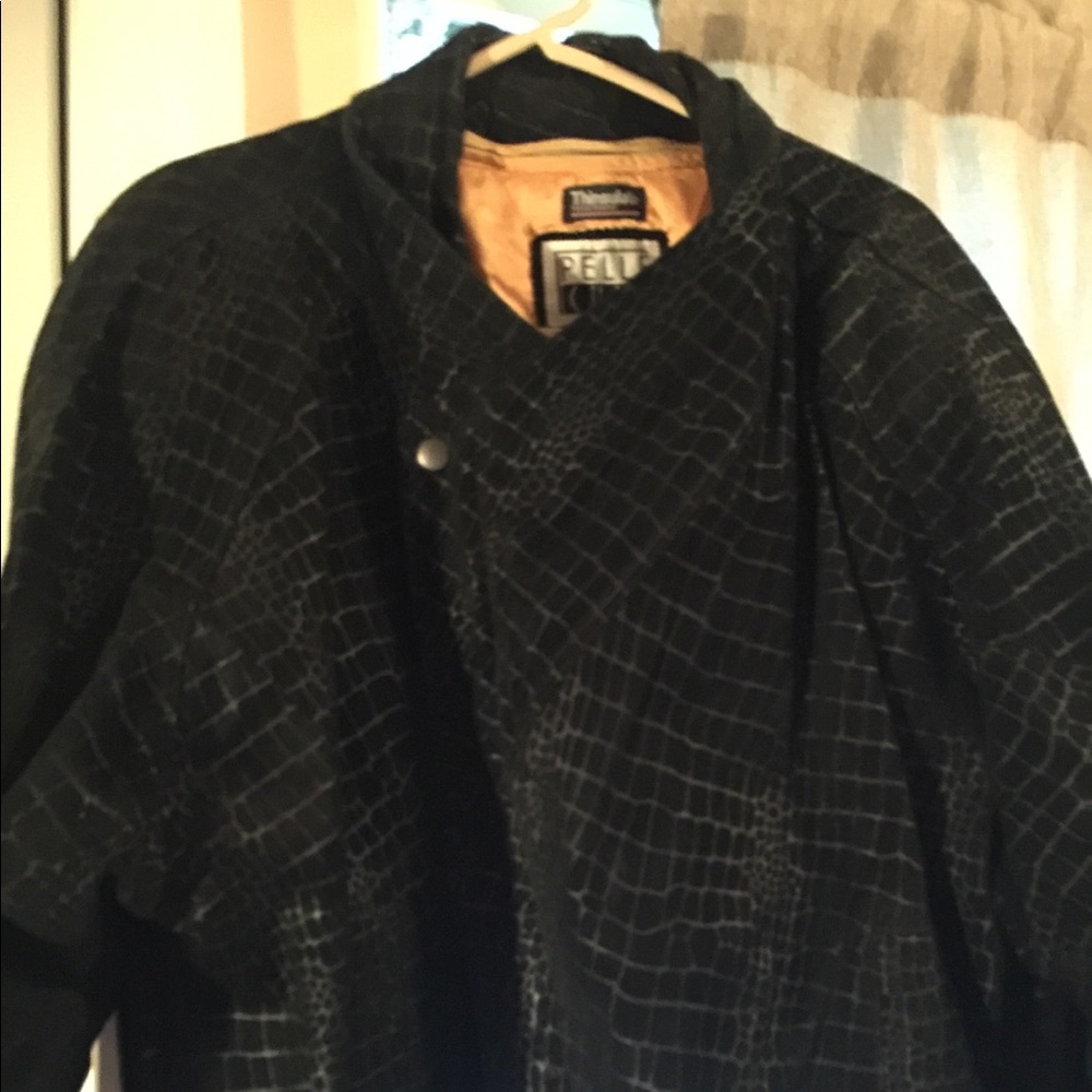Pelle Cuir Biker Jacket with Thinsulate Lining - Picture 2 of 4